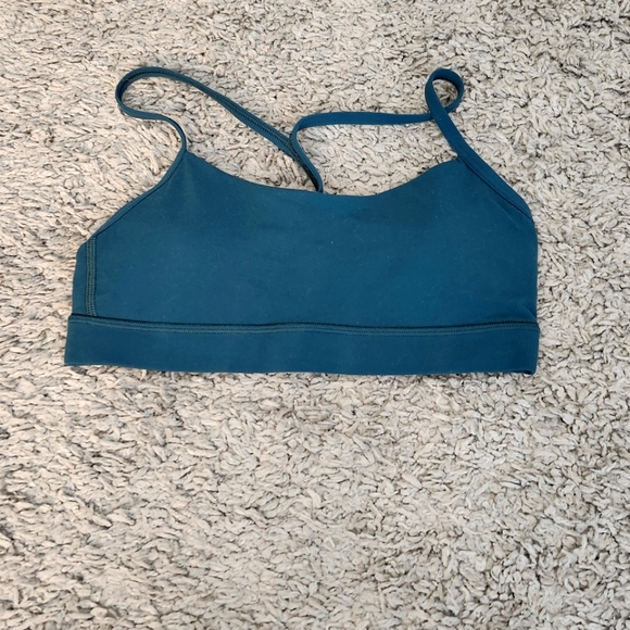 Lululemon Flow Y Bra size 6 in dark teal - Picture 2 of 2